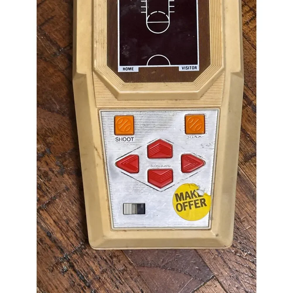 Mattel Electronics Vintage Handheld Basketball Game Tested 1978 Pre-owned